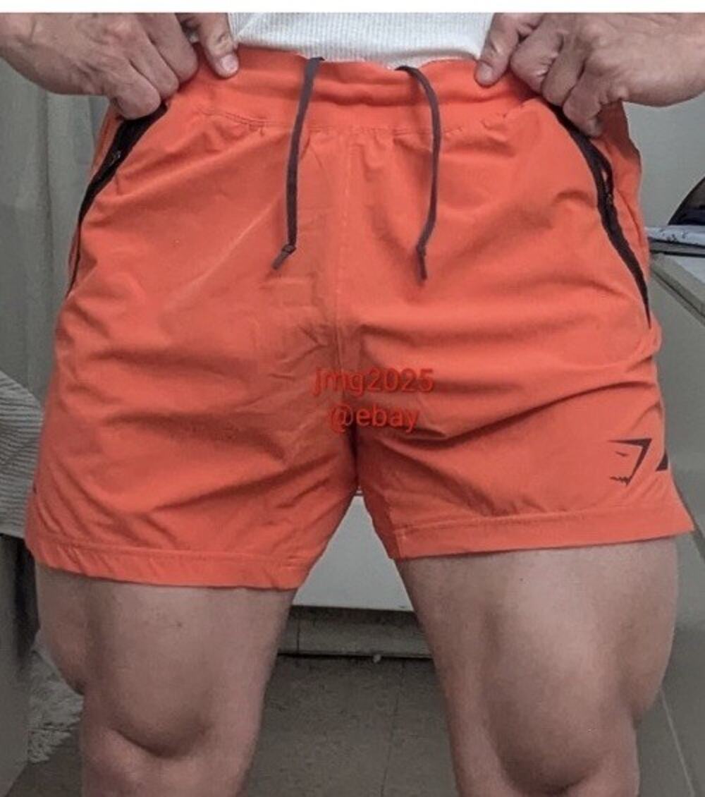 Gymshark Running Gym Orange Shorts Size Medium